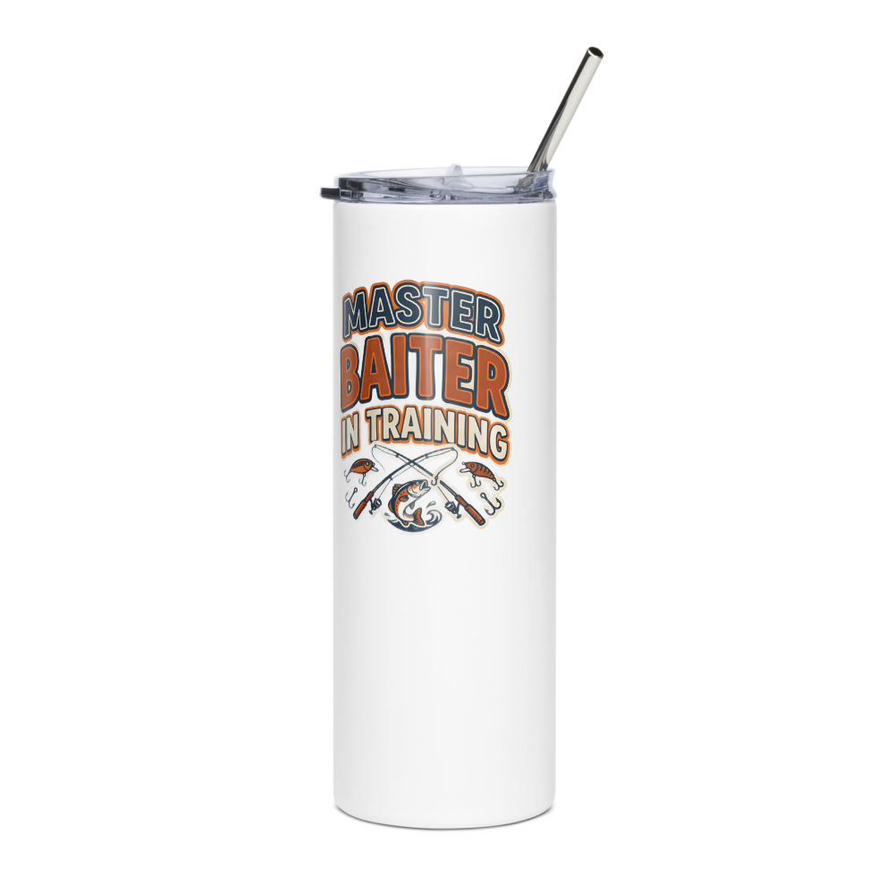 Master Baiter In Training Tumbler - Funny Fishing Gift mockup