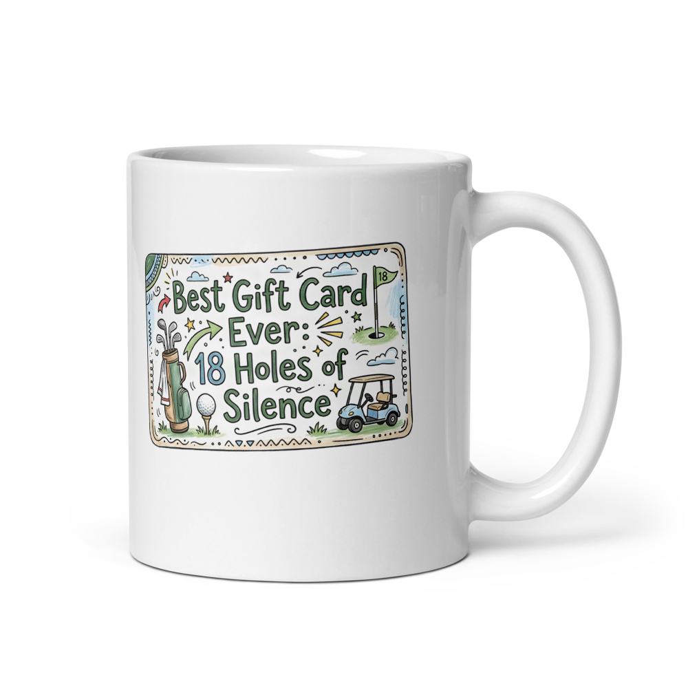 18 Holes of Silence Golf Mug - Funny Golfer Gift mockup
