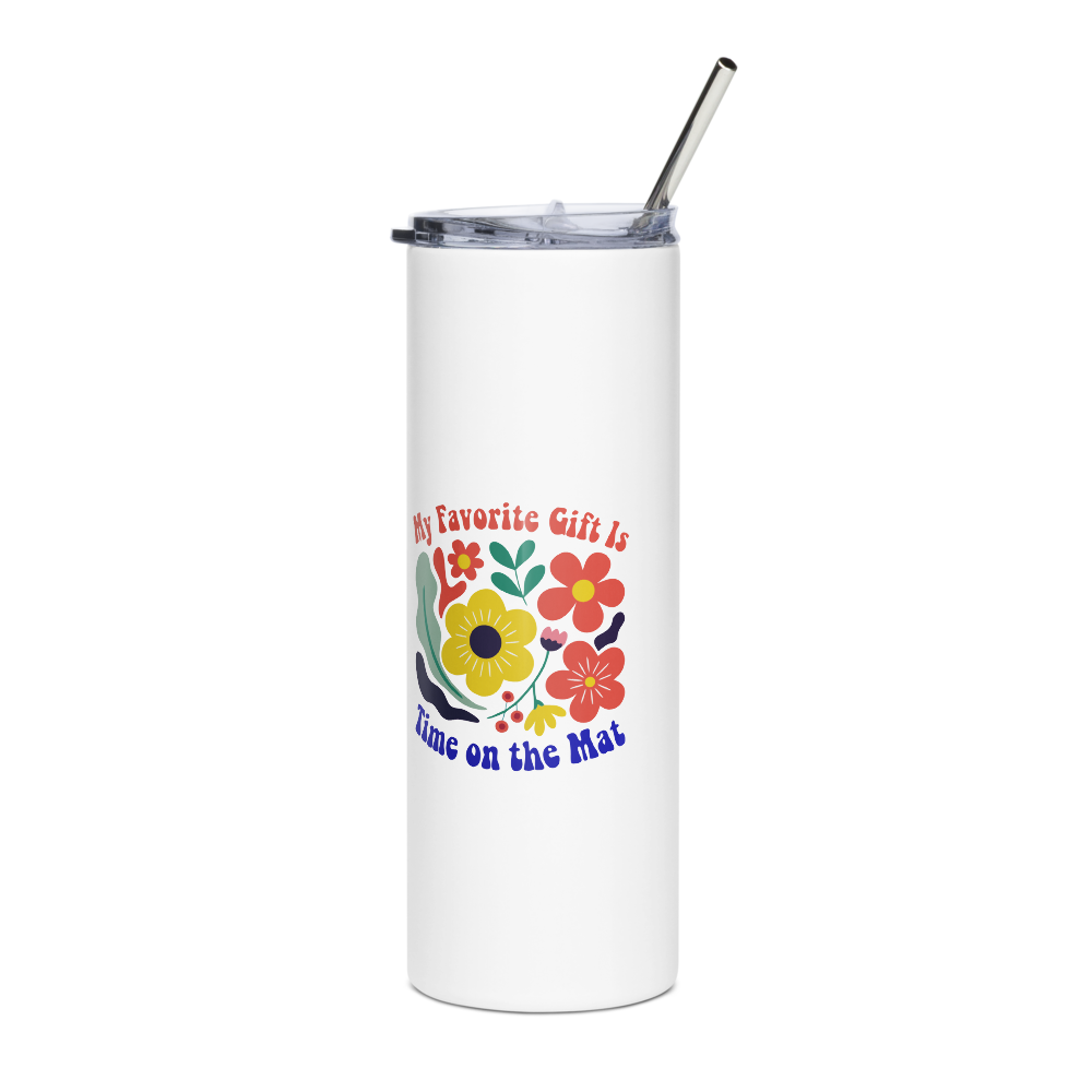 Yoga Tumbler for Mom: Time on the Mat mockup