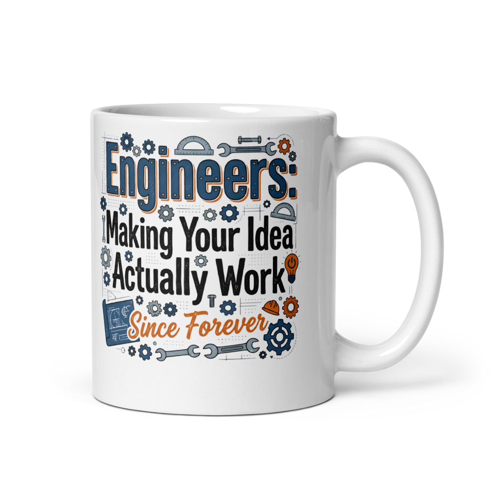 Engineers Make It Work Sarcastic Mug - Engineering Gift mockup