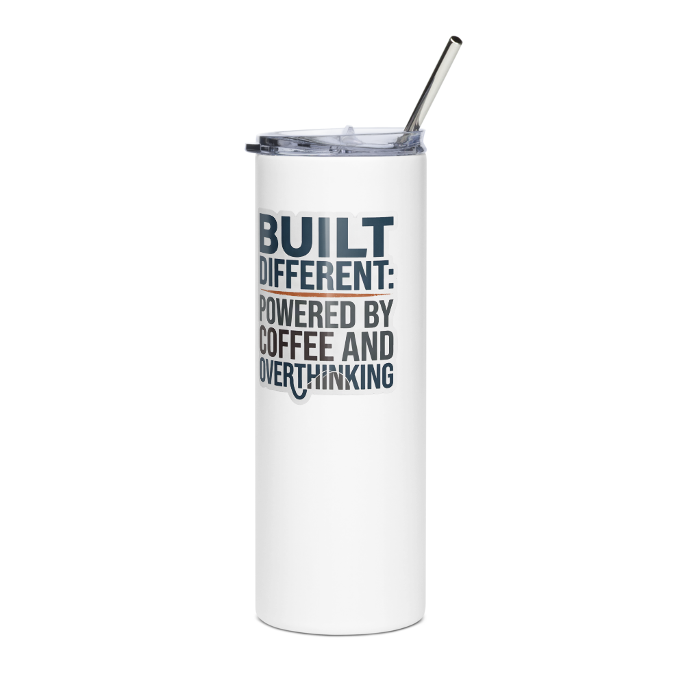 Built Different Engineer Tumbler - Funny Deadpan Gift mockup