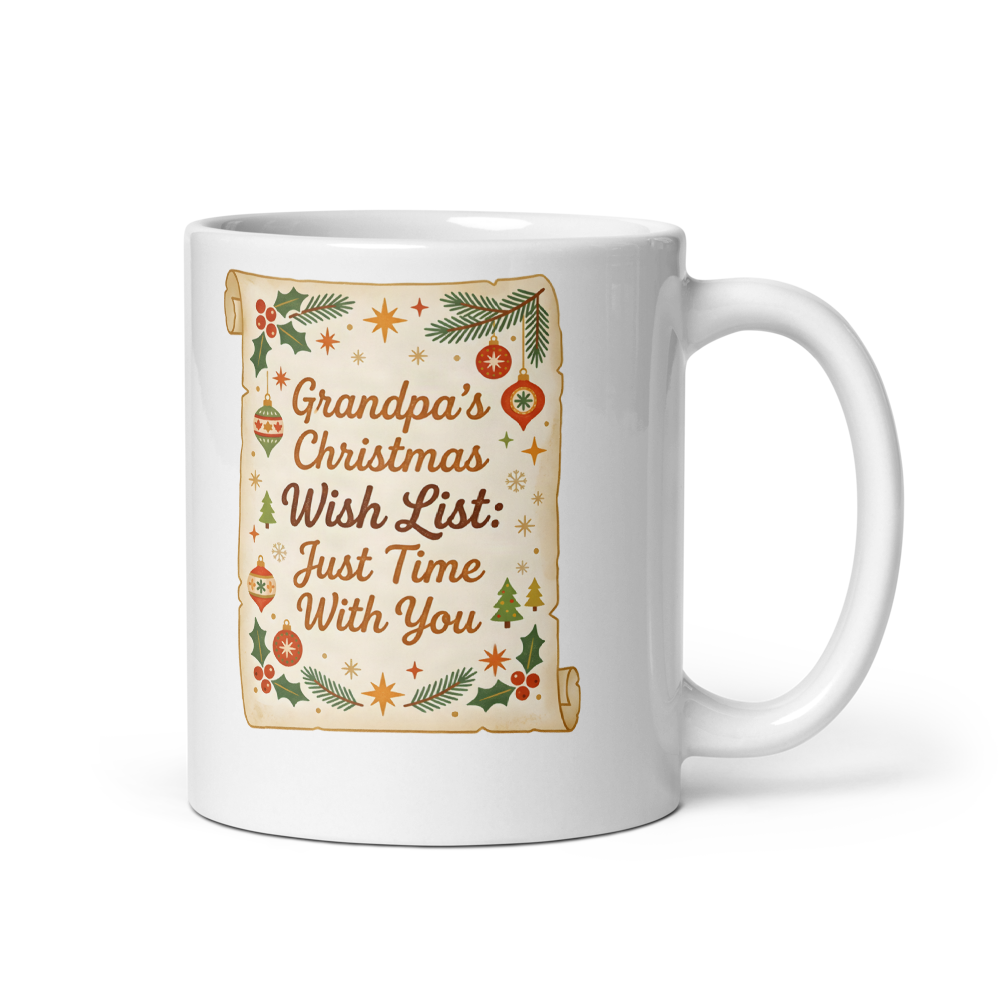 Sentimental Christmas Mug for Grandpa | Time With You mockup